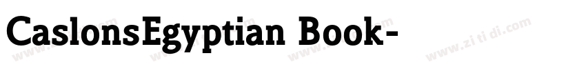 CaslonsEgyptian Book字体转换